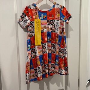 Bamboo Fast Food Twirl Dress NWT 6-12 months or 3T
